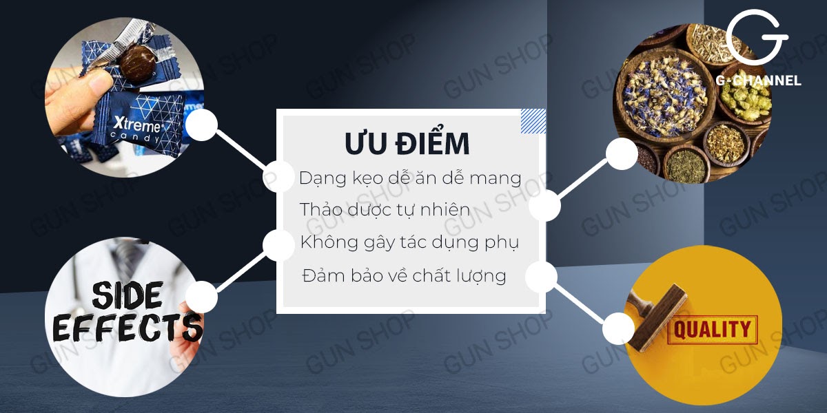 Kẹo nhân sâm Xtreme sinh lý mạnh mẽ bổ dưỡng tăng cường sức khỏe