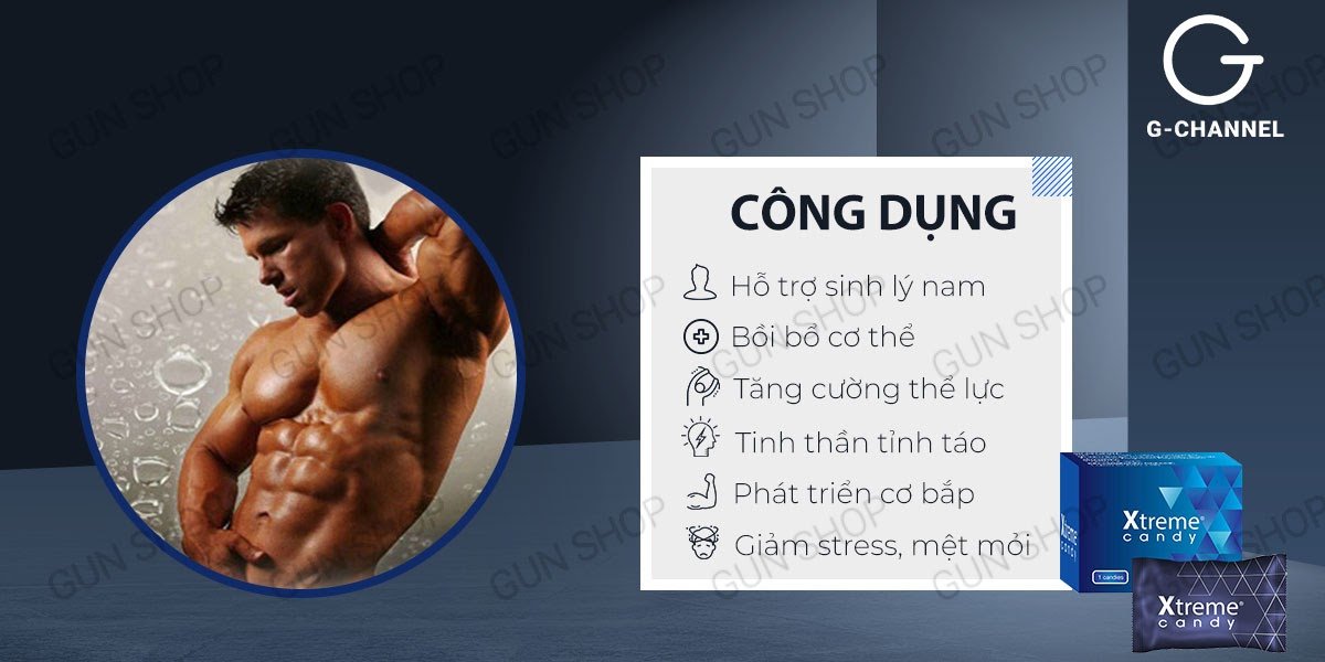 Kẹo nhân sâm Xtreme sinh lý mạnh mẽ bổ dưỡng tăng cường sức khỏe
