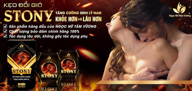 Kẹo Stony chính hãng đổi gió kéo dài thời gian thưởng thức