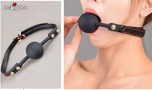 Bộ đồ chơi bạo dâm da PU cao cấp đỏ đen, khóa, xích, bịt mắt