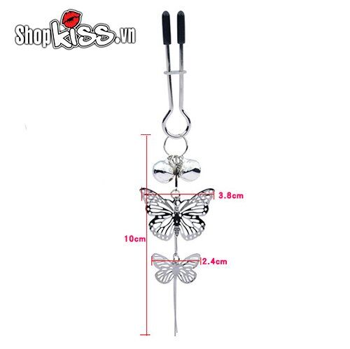 Bộ kẹp vú họa tiết bướm siêu sexy tăng khoái cảm hấp dẫn