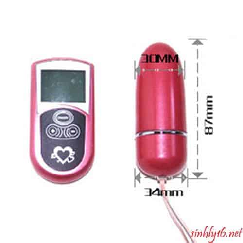 Trứng rung cao cấp điều khiển xa LCD TR15 massage kích thích nữ