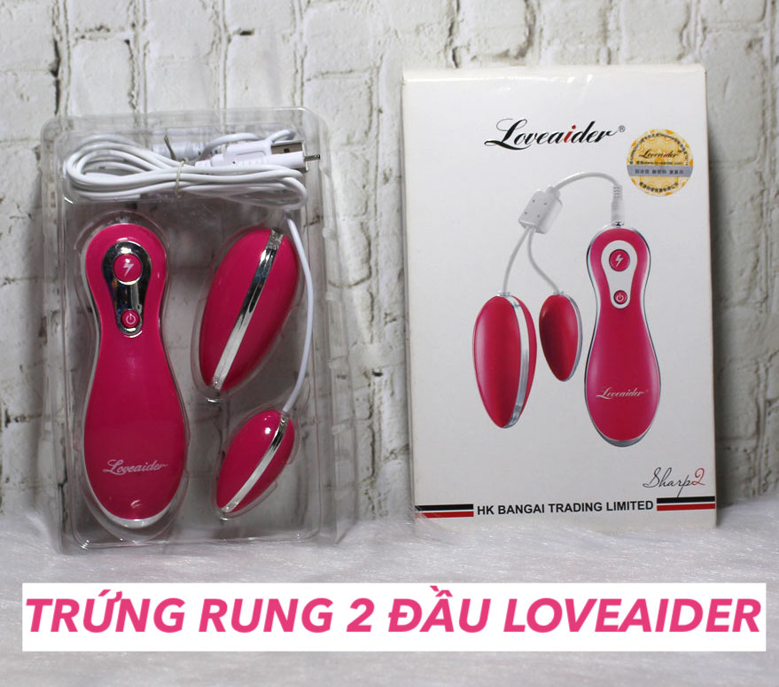 Loveaider trứng rung 2 đầu 12 chế độ kích thích điểm G cao cấp