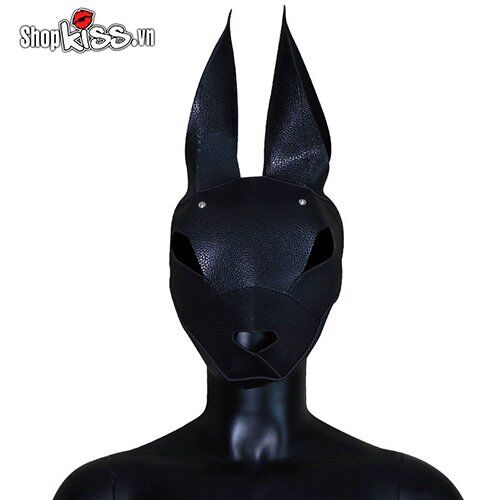 Mask đen cosplay thỏ đen độc đáo vật dụng bạo dâm hấp dẫn