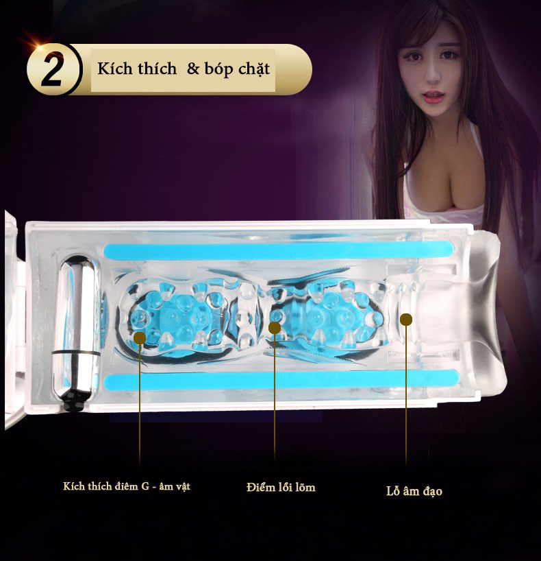 Máy Rung Nam Gắn Tường Chese Japan Co Bóp Mạnh Giải Tỏa