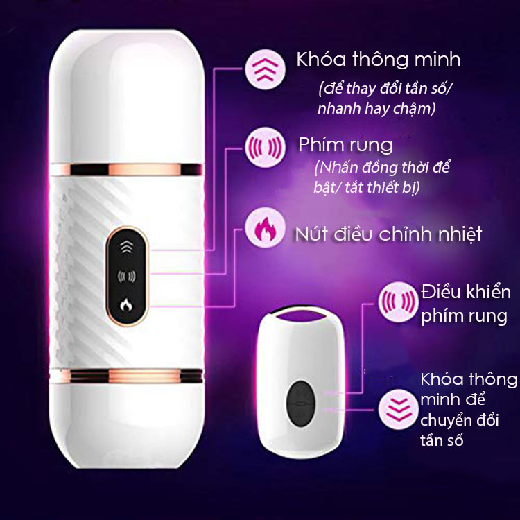Cửa hàng bán Dương vật giả Cyclone Fire rung Thụt tỏa nhiệt điều khiển từ xa hít tường sạc USB cao cấp