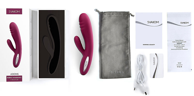 dương vật giả svakom adonis rung nhiệt tự động silicon an toàn