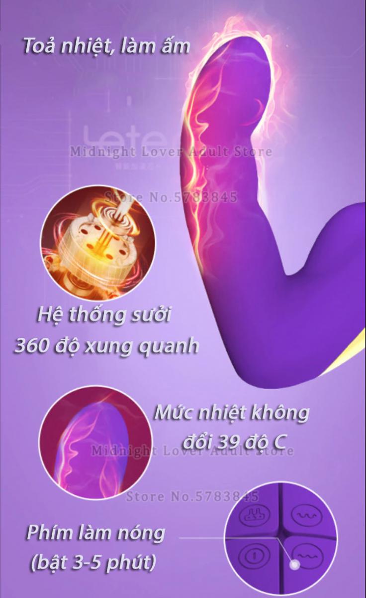 Mát xa điểm G Leten cao cấp rung tỏa nhiệt phê nhất