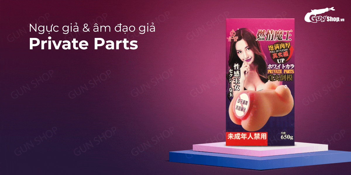 Nhập sỉ Ngực giả & âm đạo giả silicon trần cao cấp mềm mịn - Private Parts  hàng xách tay