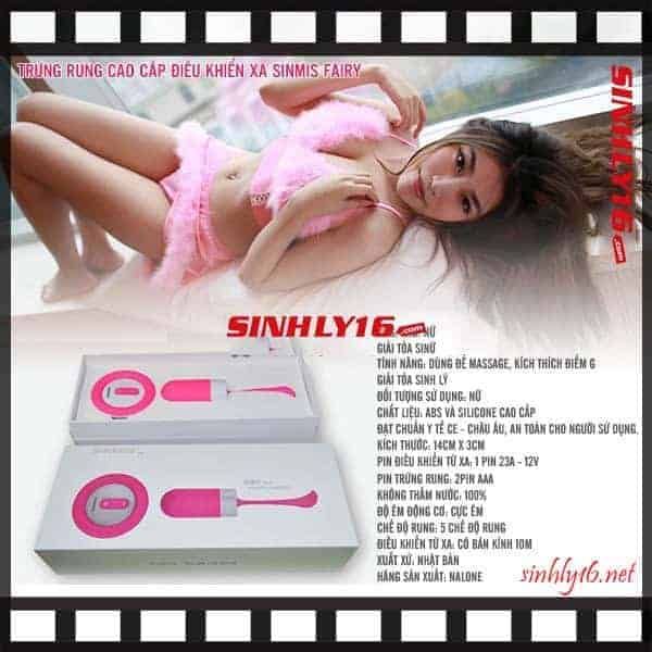 Trứng rung Sinmis Fairy TR26 cao cấp điều khiển xa siêu mượt