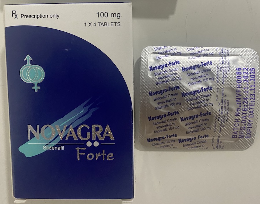 Novagra Forte 100mg cương dương tăng cường sinh lý chống xuất tinh sớm