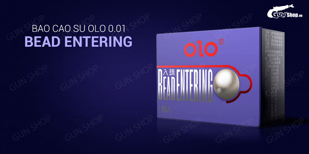 Cung cấp Bao cao su OLO 0.01 Bead Entering - Siêu mỏng bi tăng thêm 3cm - Hộp 10 cái giá rẻ