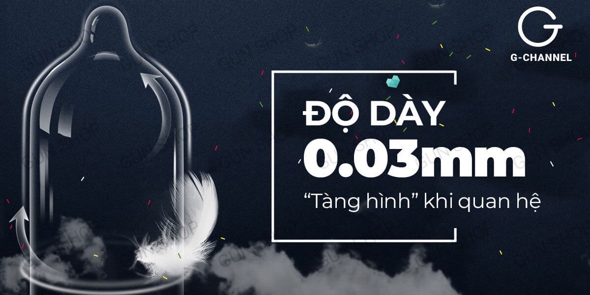 Bao cao su Usupita Silky Siêu mỏng có gân Hộp 4 cái an toàn thoải mái