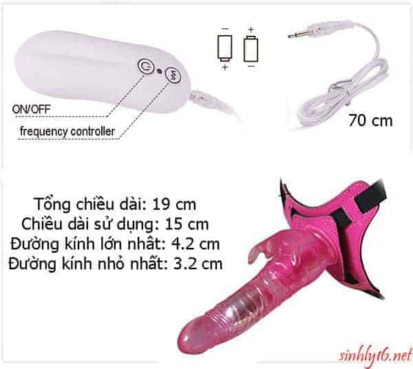 Cửa hàng bán Dương vật dây đeo siêu rung siêu mạnh – DV56B  nhập khẩu