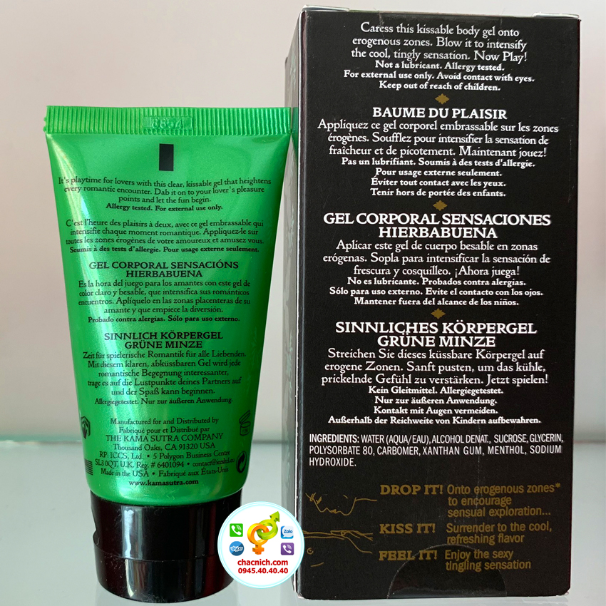 Gel bôi Kamasutra đa điểm G tăng cực khoái cho Nam Nữ 50ml