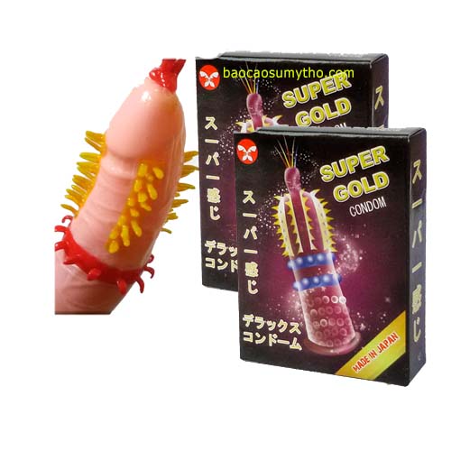 Bao Su Siêu Gai Bi Râu Super Gold Nhật Bản Tăng Khoái Cảm
