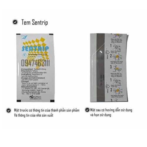 Tem ngậm Sentrip hỗ trợ sinh lực tăng cường sinh lý nam