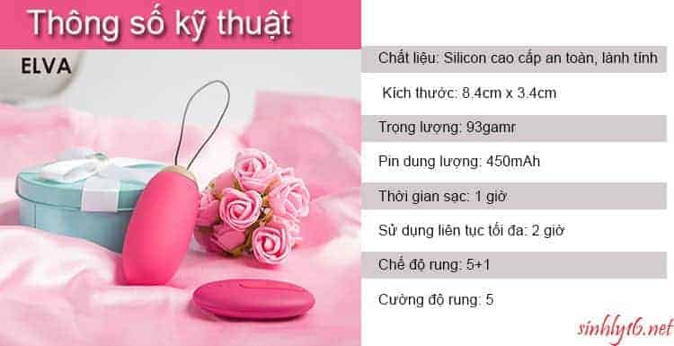 Trứng Rung Svakom Elva Sạc Pin Siêu Mạnh Kích Thích Phụ Nữ