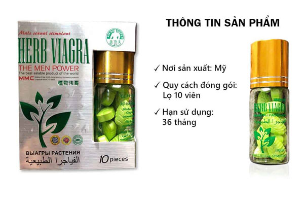 Viagra xanh tăng cường sinh lý nam cải thiện xuất tinh sớm