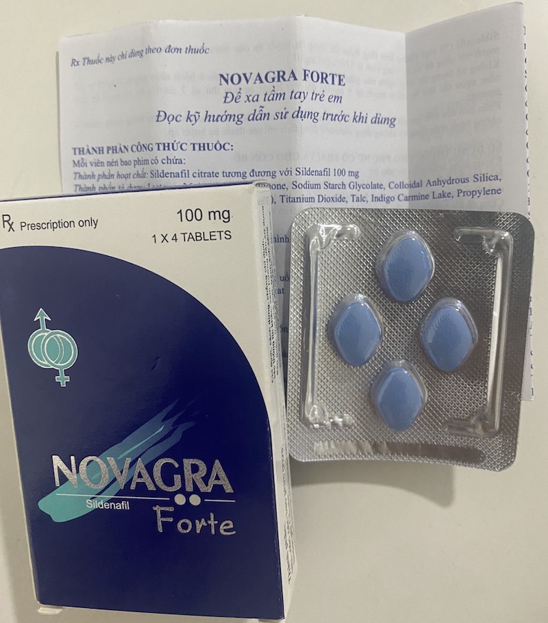 Novagra Forte 100mg cương dương tăng cường sinh lý chống xuất tinh sớm