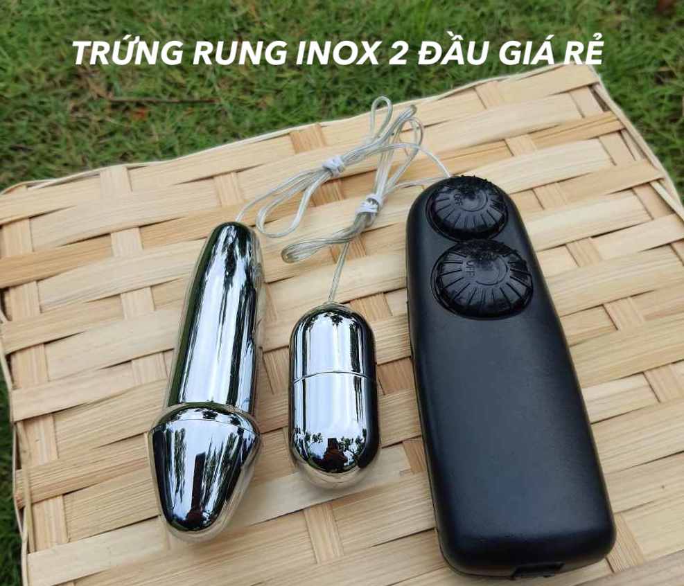Trứng rung inox 2 đầu đa năng mini nhỏ gọn giá tốt kích thích