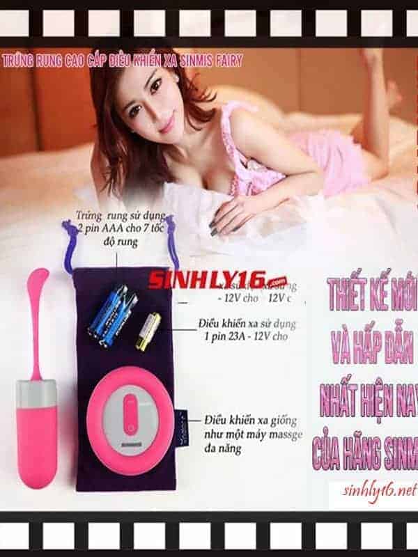 Trứng rung Sinmis Fairy TR26 cao cấp điều khiển xa siêu mượt