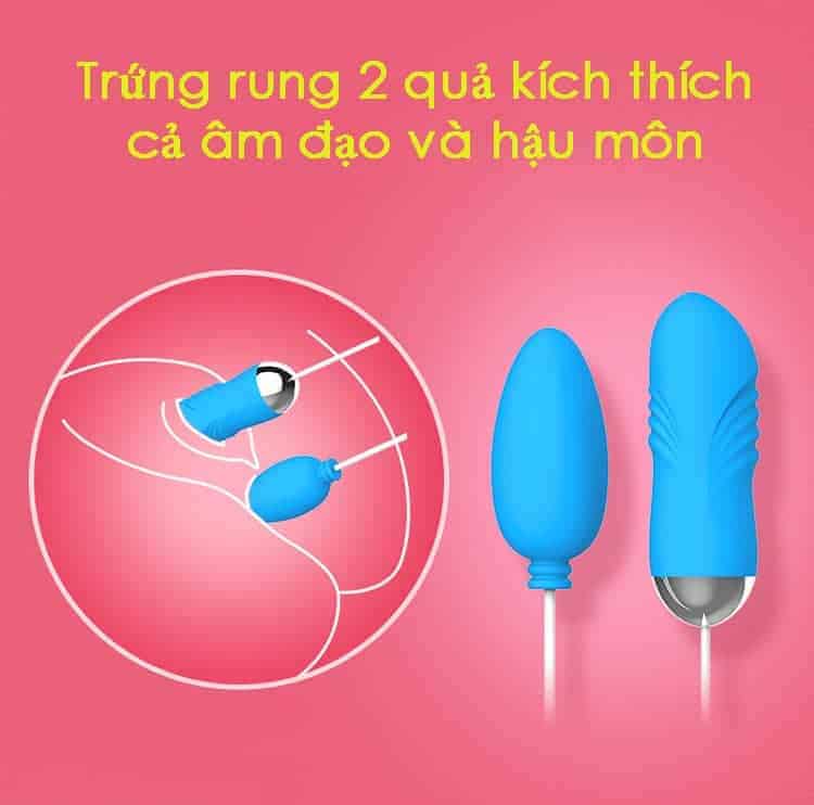 Trứng Rung Đôi Letten Sạc Pin Cao Cấp Giới Tính Tiện Dụng