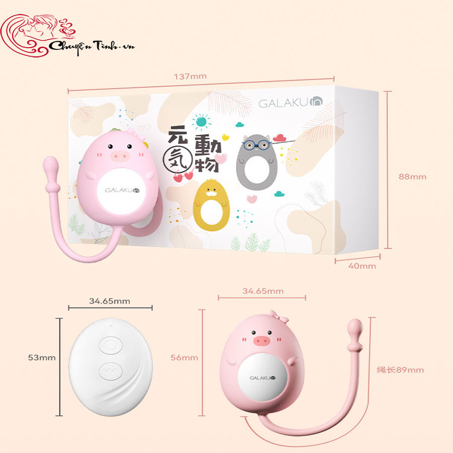 Trứng rung Galaku không dây siêu nhỏ gọn dễ thương hút khách