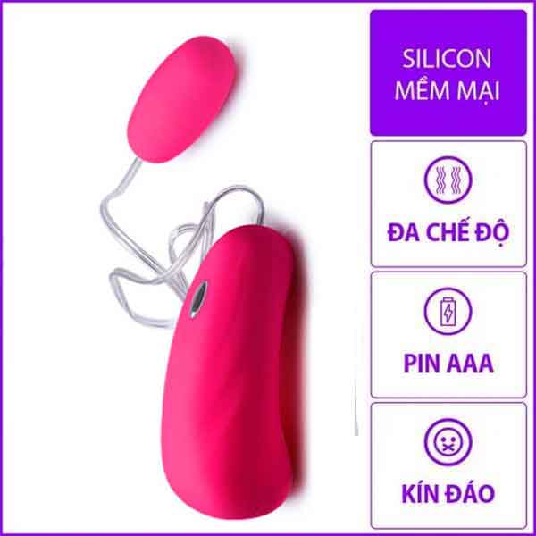 Trứng rung tình yêu Nhật Bản cao cấp siêu kích thích, rung 8 chế độ USB
