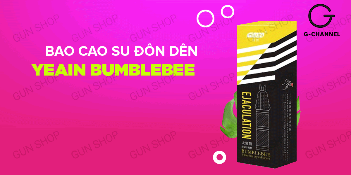 Bao cao su rung Yeain Bumblebee tăng kích thước, siêu nhạy, an toàn