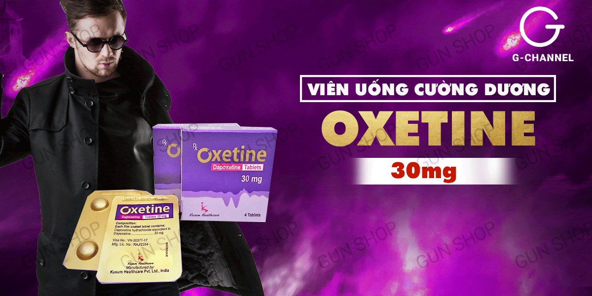 So sánh Viên uống cường dương Oxetine 30mg - Hộp 4 viên giá tốt