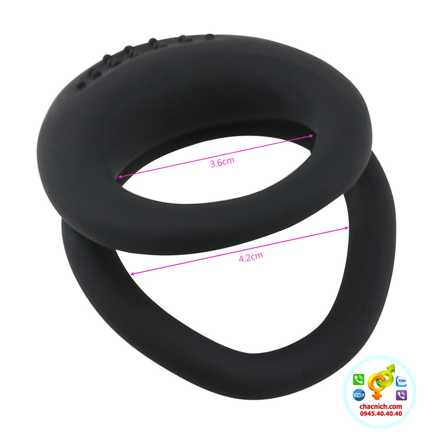 Đại lý Vòng cockring đôi giúp nam giới cương cứng và kéo dài thời gian Dual Penis Ring  chính hãng