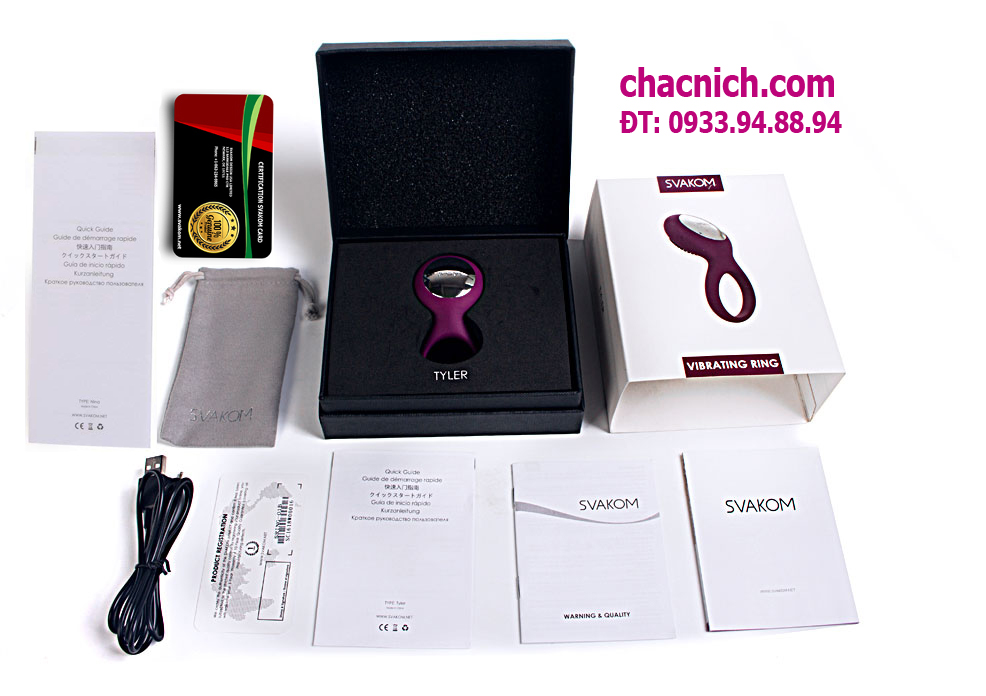 Vòng rung Svakom Tyler 5 chế độ kích thích điểm G, hàng Mỹ
