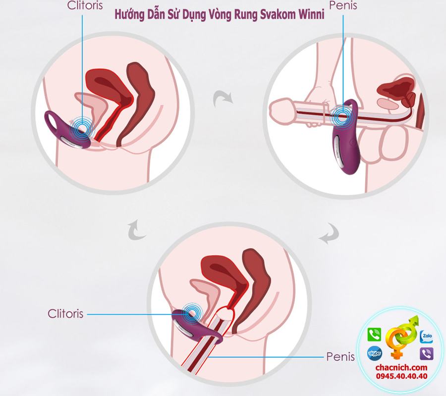 Vòng rung Svakom Winni cao cấp điều khiển thông minh siêu mê