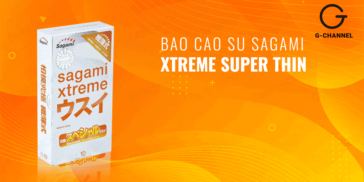  Giá sỉ Bao cao su Sagami Xtreme Super Thin - Siêu mỏng ôm sát - Hộp 10 cái loại tốt