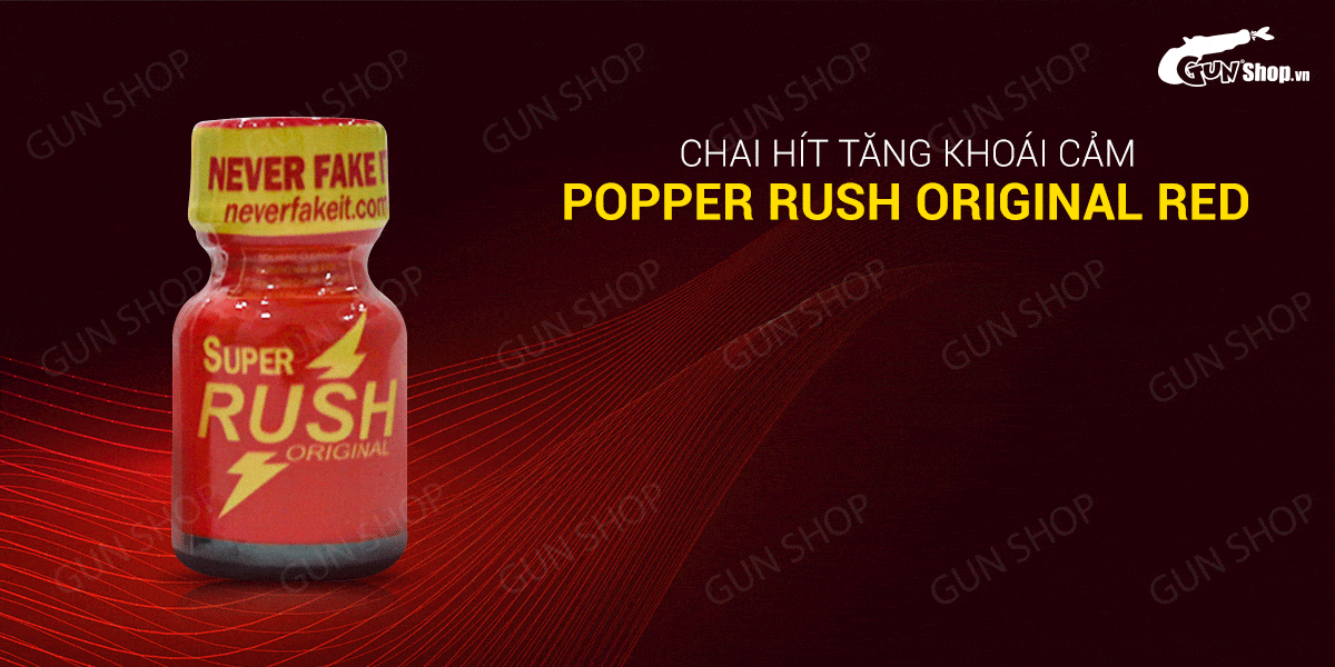 Shop bán Popper Super Rush Original Red 10ml chính hãng Mỹ USA PWD nhập khẩu