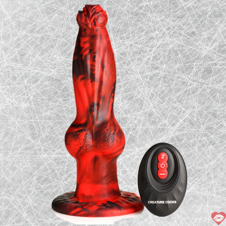 Hell-Wolf Creature Dildo Đẩy Rung Ma Quái Hoang Dã