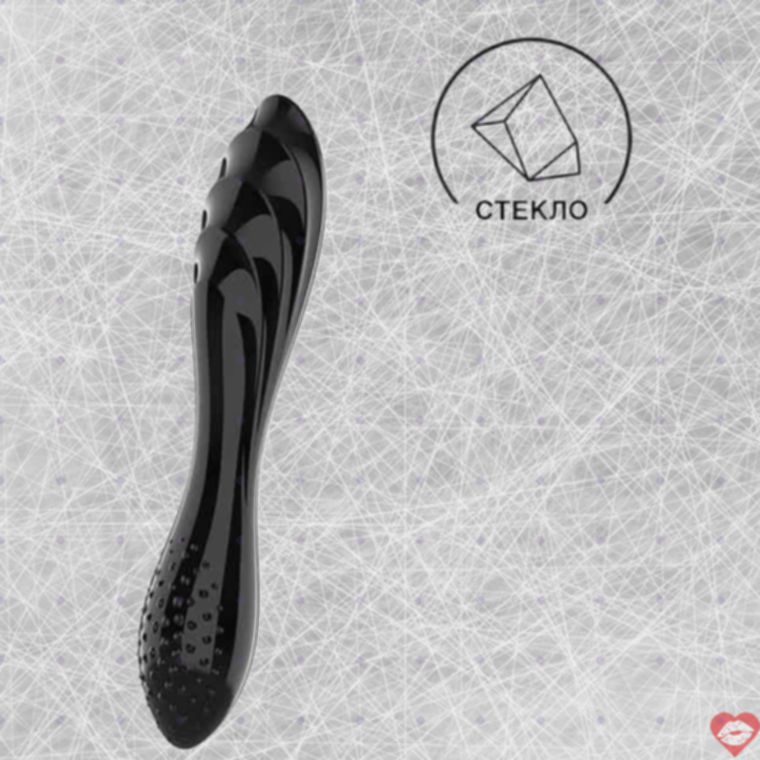 Satisfyer Dazzling Crystal Đôi 18.5cm Đen Kích Thích Mạnh