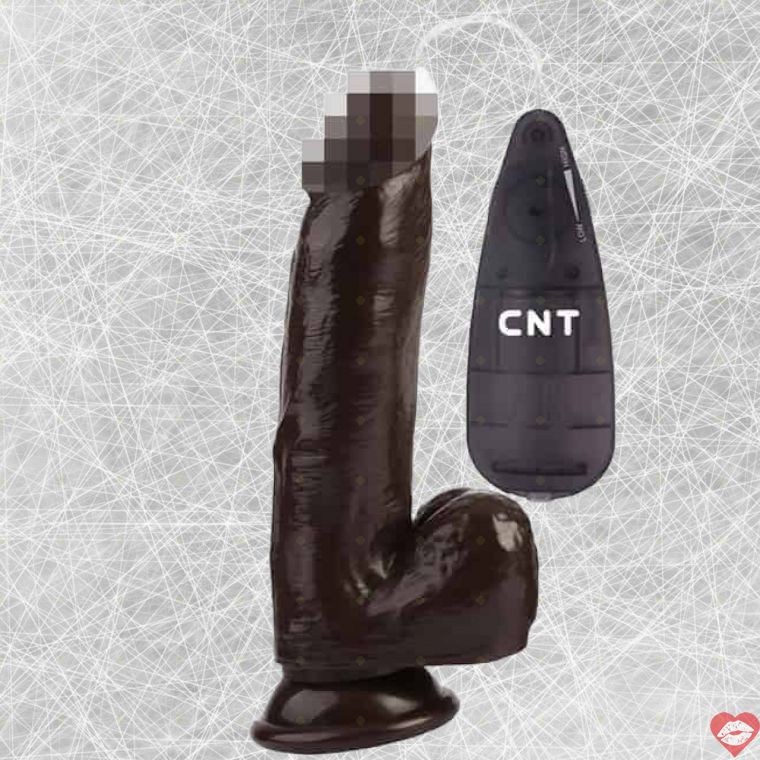 CNT Dick Buzzing Stud 18.8cm Nâu Thực Tế Rung Mạnh