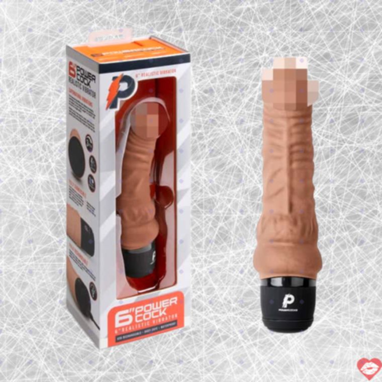 PowerCocks Dildo 17.5cm Mokka Rung Mạnh Thực