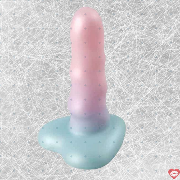Lola Flow Unicorn Dildo 12.5cm Hồng Cong Mịn