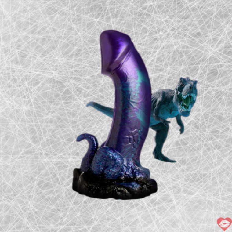 Dildo Dino-Dick Silicone Lớn 18cm Quái Vật
