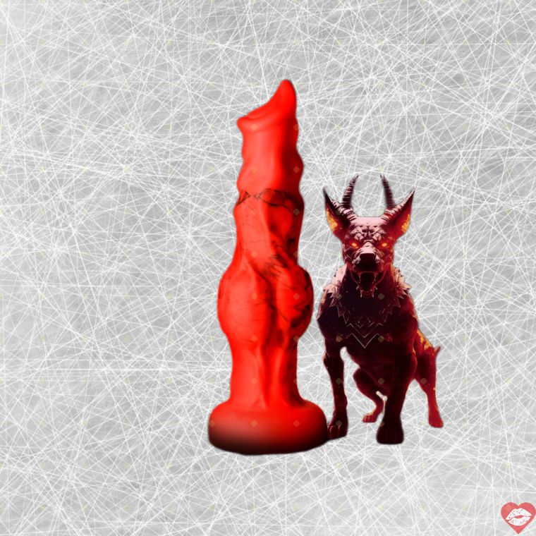 Fire Hound Dildo Trung Siêu Mềm Thú Vị