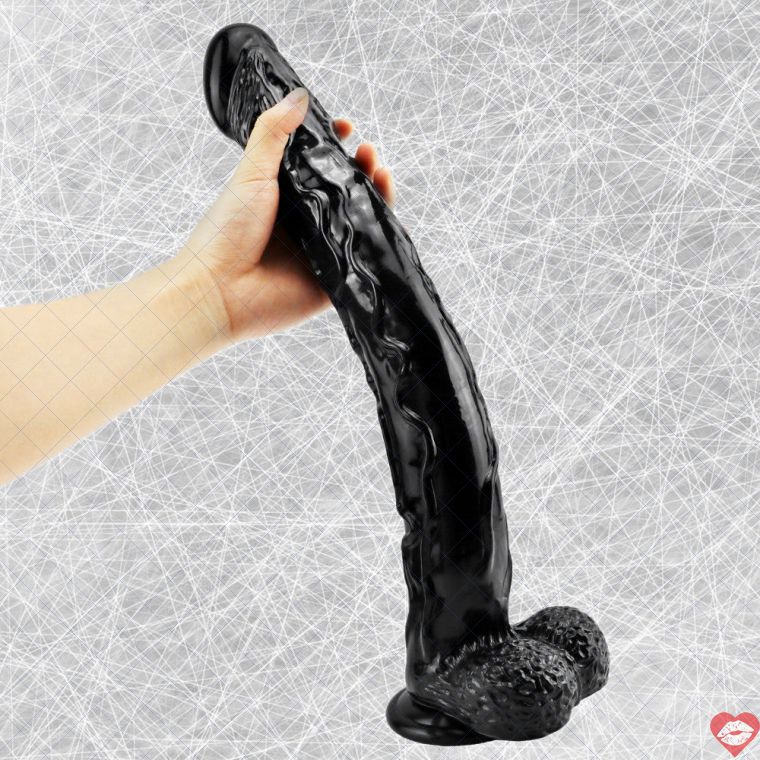 Big Black Dildo 42cm 5cm Siêu Lớn Dài Đen Huyền Bí