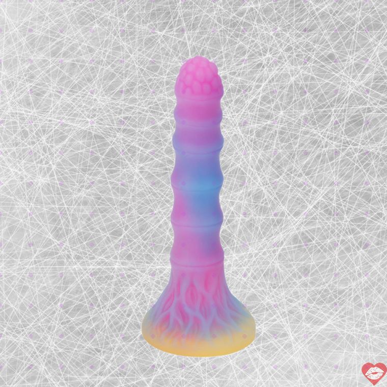 Bamboo Shoot Dildo Mông Đèn LED Sáng 3 Kích