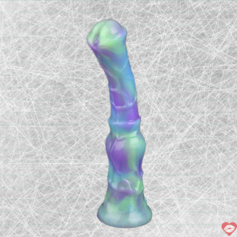 Dildo ngựa 9 inch phát sáng nút thắt fantasy