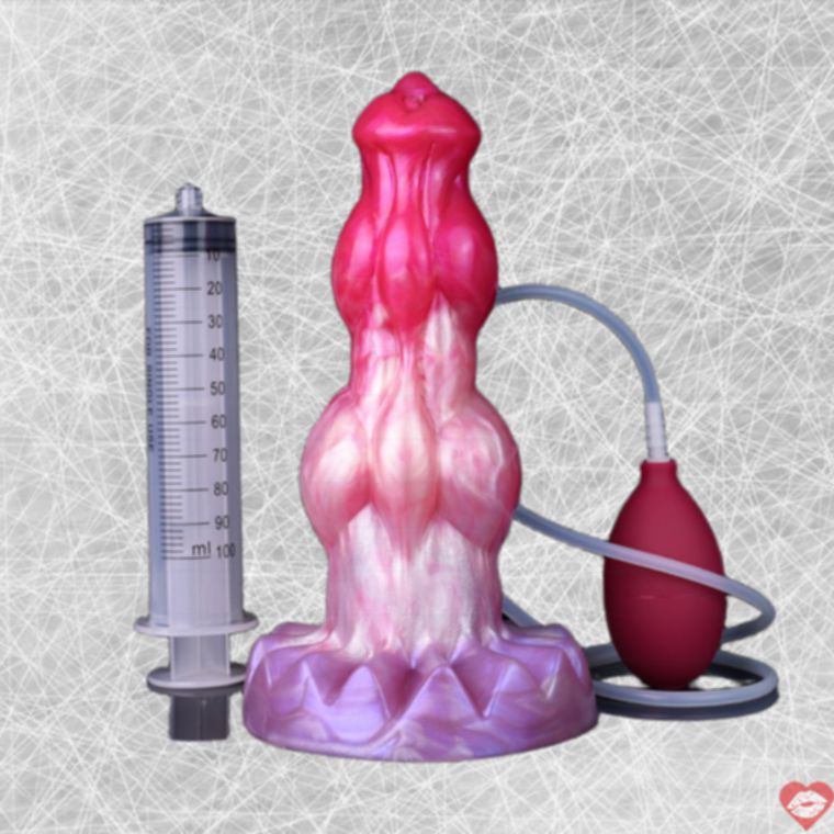 Chó Đôi Núi 9Inch Hồng Phun Thực Tế