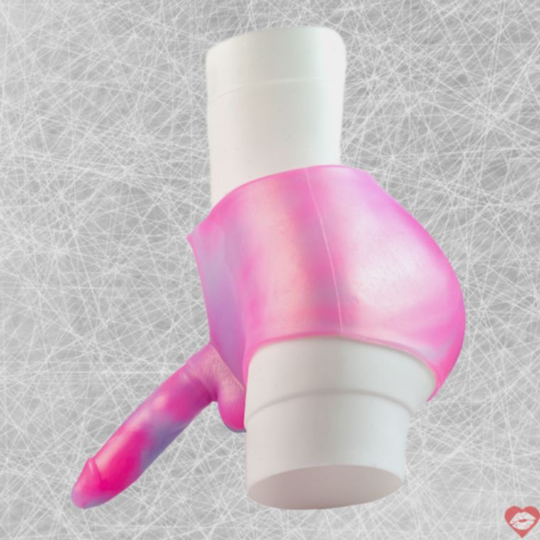 Monster Knot Dildo Pants hồng 7 inch quái vật đeo quần