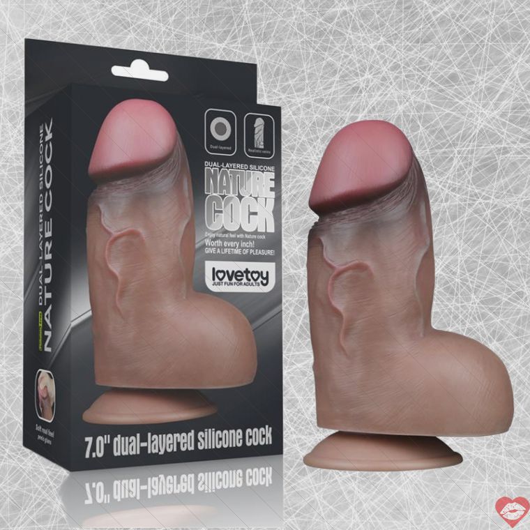 Plug Hậu Môn 7Inch Silicone Gân Thực Tế An Toàn