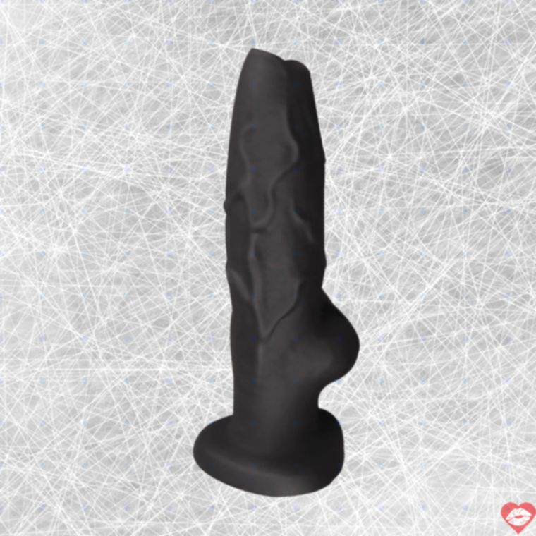 Yunman Wolf Dildo Đen Hút Chân Mềm Mại